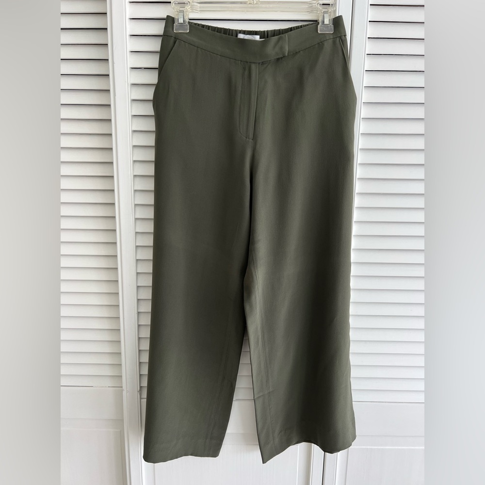 The Reset | R Label Silk Culotte Moss Green / S